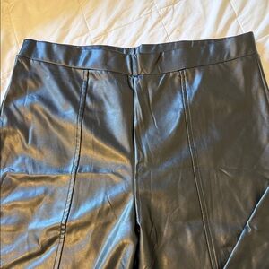 Womens Black Leather Pants